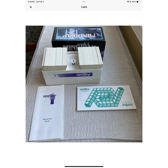 Mindtrap Mind Trap Game 1991 Vintage Complete Great American Puzzle Factory - Picture 1 of 5